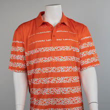 Load image into Gallery viewer, Orange Gradient with White Bubble Stripes